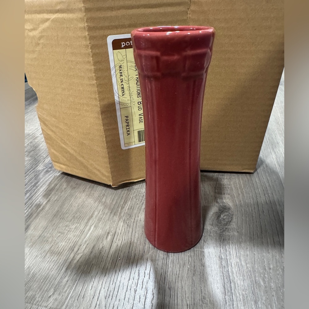 Longaberger Woven Traditions Bud Vase in Paprika